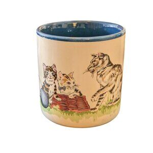 Potpourri Press Vintage 1989 Coffee Mug Cup Cats At Play Made in Korea